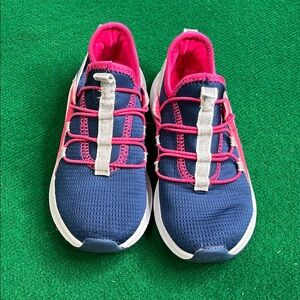 Vibrant Blue and Pink Kids Sneakers